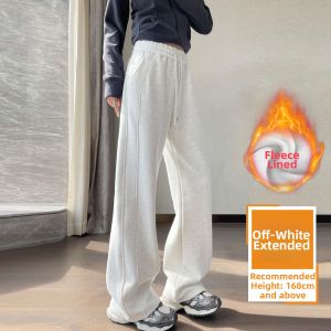 Pumpkin Color Warm Fleece Sweatpants