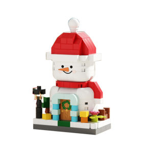 Christmas Santa Claus Candy House Snowman Micro Building Blocks Xmas Tree Decor Bricks Set Toys For Children Kids Gift