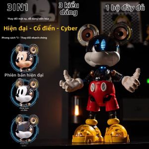 HECAN | Mô Hình Khối Xây Dựng Giáp Cyber Mickey Có Đèn