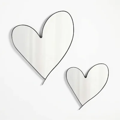 NIANSANLI | Heart-shaped Minimalist Wall Mirror
