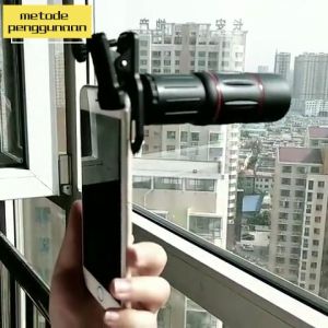 APEXEL Lensa Zomm Lens Kamera Tele Zoom HP 18X ZOOM LENSA Universal 18X25 Handphone Bermata HD Ponsel Lensa