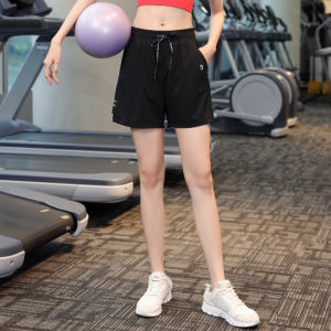 กางเกงกีฬาขาสั้นทรงหลวมไซส์ใหญ่สำหรับสาวอวบกางเกงห้าส่วนใส่เล่นแบดมินตันเล่นโยคะฟิตเนสแห้งเร็วกันโป๊ใส่ออกไปข้างนอกสำหรับผู้หญิง