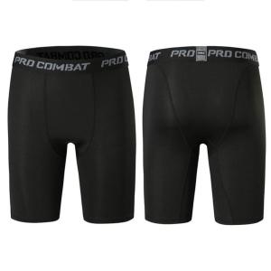 Mens Leggings Compression Pants Sports Leggings Basketball Quarter Shorts Quick Drying Running Training Stretch Fitness Pants
