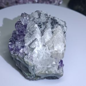Amethyst Geode Irregular with Calcite
