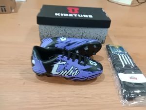 KIDZTUBS Sepatu Bola Anak Paket Komplit Sepatu Bola Tas Skin Deker Kaos Kaki Usia 6-10 Tahun Size 28 29 30 31 32 33 34 35 36 37 KDZ1339122224