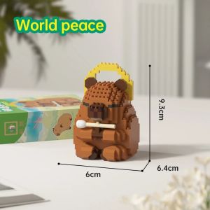 NEW CreativeCapybara Building Blocks Set-Cute Water Guinea Pig DIY Model | Fun STEM Toy for Kids & AdultsIdeal Birthday Gifts