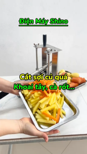 Máy thái dập khoai tây thái sợi khoai tây chiên băng tay