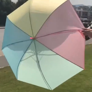 ร่มยาว ร่มสีรุ้ง ร่มใส ร่มพับหลากสี ร่มกันรังสีอัลตราไวโอเลต ร่มกันแดด ร่มสีสวย ลายน่ารัก