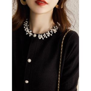 Fashion Elegant Style Loose Slim-fit Versatile Base Sweater