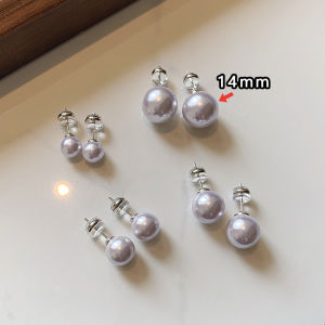 ต่างหูไข่มุกเงินแท้ 999 สำหรับผู้หญิง ต่างหูสีม่วงโรสแมรี่ Mantra หรูหรา ดีไซน์หรูหรา ต่างหูคุณภาพสูง ตกแต่งด้วยโลหะผสม