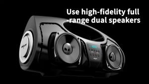 COD Cepat JKT ZEALOT Portable Bluetooth Active Speaker Powerful Boombox 40W 4000 mAh Tahan 7 jam P1 / Speaker bluetooth full bass super keras suara jernih spiker blutute di cas Subwoofer - BLACK