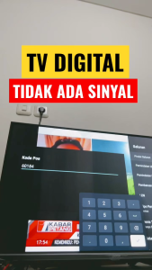 Taffware Antena TV Digital N0012 + Booster DVB-T2 Signal Penguat Smart TV Signal N0012 STB Tabung LCD Set Top Box
