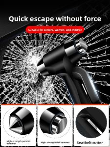 MONLEYTA | Car Emergency Escape Hammer With Cutter Window Breaker Glass Smasher Multi-Functional Automotive Interior Accessories