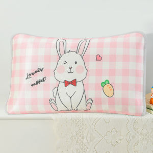 Washable Summer Childrens Ice Silk Pillowcase Kindergarten Cartoon 30x50 Student Pillow Core Cover Single Person Bedding