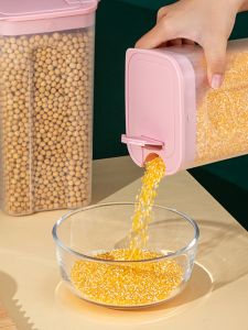 Food Grade Transparent Kitchen Storage Jar Pest Proof ness Preservation Box Beverage Milk Tea Frozen Sealed Canister