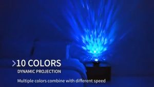 Galaxy light LED Projector Music Starry Water Wave LED Mulit Color Projector Light Bluetooth Speaker