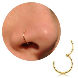 18G 316L Surgical Steel Nose Ring Hoop Cartilage Hoop Earrings for Women Men Piercing Jewelry 6mm/8mm/10mm/12mm