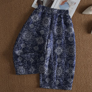MEITESIJIAONU | Pretty Printed Summer Loose Casual Wide Leg Pants