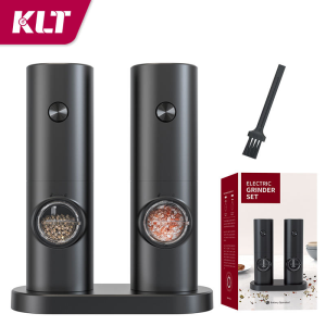 cliton | Bộ Máy Xay Muối Và Tiêu Tự Động Bằng Điện Có Đèn LED Máy Xay Gia Vị Bằng Thép Không Gỉ Có Thể Điều Chỉnh Dụng Cụ Nhà Bếp Thân Thiện Với Môi Trường