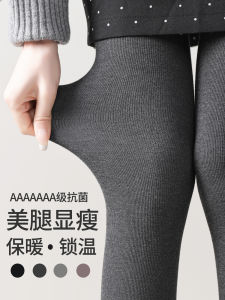 Grey Thin Womens Leggings Autumn Spring Outerwear Pressure Slimming Legs Black Winter Thermal Full Length Cotton Blend Tights