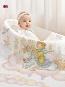 EINGMEDYFRESH | Ultra-Soft Cotton Baby Bath Towel 6 Layers