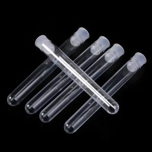 Bộ 50 Ống Nghiệm Bằng Nhựa Trong Suốt 12x100mm Có Nắp Đẩy Trong Suốt Đồ Dùng Phòng Thí Nghiệm Trường Học Để Kiểm Tra Và Thí Nghiệm Hóa Học