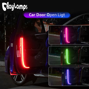 Car Door Decoration Welcome Light Strips Strobe Flashing Lights Safety 12V 60cm LED Opening Warning LED Ambient Lamp Strip Auto