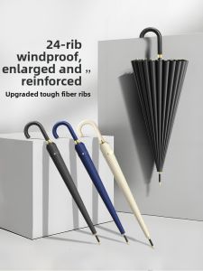 MUZHOUYU | Wind-Resistant Reinforced Business Umbrella 24 Ribs