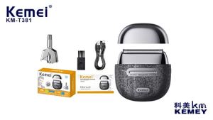 Kemei Mini Shaver KM-T381 Reciprocating Electric Razor Powerful Motor Intelligent Induction Shaver