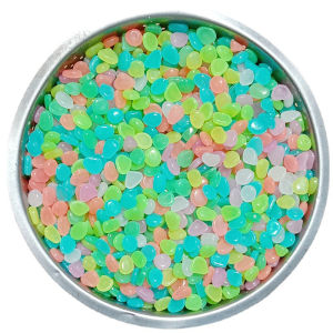 Suomi Luminous Pebbles Stones Glow In the Dark Stone For Aquarium Fish Tank Garden Lawn Decoration 40-50/90-100pcs