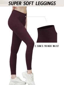 Womens Super Soft Low Rise Leggings High Elasticity for Workout Yoga Running and Daily Casual Wear Comfort Stretch Tights