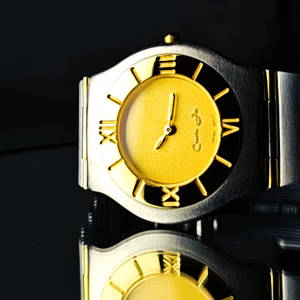 CHARLIE JILL 2559-M JAM TANGAN PRIA FASHION VINTAGE RANTAI STAINLESS STEEL WATER RESISTANT FREE BOX