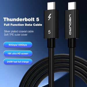 Thunderbolt 5 Cable Soft TPE 80Gbps Type-C USB4 V2 Coaxial Cable USB-C to C 240W 16K 8K for eGPU Mac MINI SSD iPhone 16 MacBook