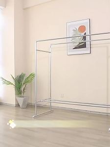 HAOMEIJIA | Durable Galvanized Steel Clothes Drying Rack Outdoor Indoor Double Rod