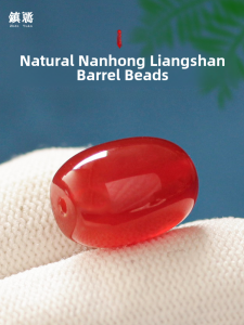 Natural Red Agate Loose Beads Top Waist Stone Buddha Head Three-Way Gold Star Moon Worship Accessories