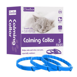 3pcs Cat Calming Collar For Anxiety Relief Pheromone Adjustable Calming Dog Collar Rapid-Relief For Pet Stress Anti-Barking