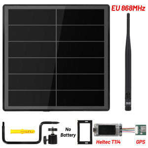 Solar LoRa Repeater Built in Heltec T114 GPS Module Compatible Meshtastic GNSS Tracker NRF52480 with SX1262 for Meshcore LoRawan