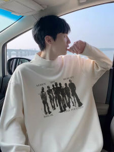 Thickened Long Sleeve Base Shirt Inner Wear Dervo Autumn Winter Loose Fit High Neck Mens T-Shirt Warmth Youth Fashion Trend