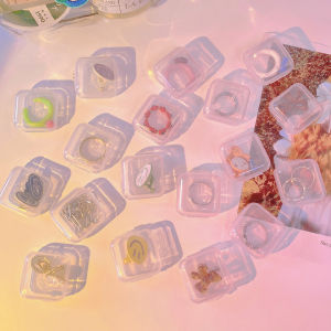 Ready Stock Women Mini Portable Plastic Storage Box Fish Hook Transparent Pill Jewelry Earplug Earring Box A-028