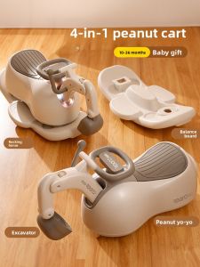 KIUMO | 2-in-1 Wooden Rocking Horse and Slide Toy Anti-Tip