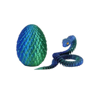 Bandai | 6pcs/set 3D Printed Snake Surprise Egg Decoration Flexible Joints The Best Gift for 3D Printing Enthusiasts