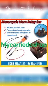 Motorcycle Horn Relay Mini Driving Light Realy Transparent Socket And Harness 4pin 12V Universal