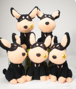 New Electric Simulation Animal Bee Dog Plush Doll Baby Toy Electronic Singing Talking Tail Wagging Puppies Children Birthday Gifts 25cm