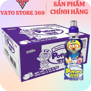 Nước uống PORORO hương vị việt quất chai 235ml