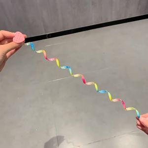 MallMainan-C1167 Ikat Rambut Bergulir Anak Perempuan Motif Lucu / Karet Ulir Pita Kabel Ikat Rambut