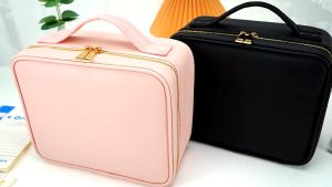 Compact Travel Makeup Bag with Tri-Color LED Mirror Light: A Comprehensive Guide