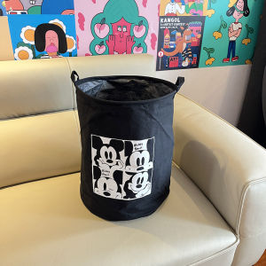 Large Capacity Foldable Waterproof Cartoon Dirty Laundry Basket Home Use Toy Snack Storage Box Cute Style Fabric Laundry Hamper
