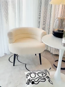 EURAKE Comfy Lounge Chair Accent Chair Upholstered Side Chair Small Single Sofa Balcony Leisure Chair