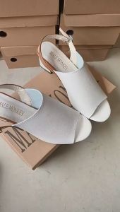 Size 35-41 Womens Fashion High Heels Leather Sandals Retro Buckle Sandals Open Toe
