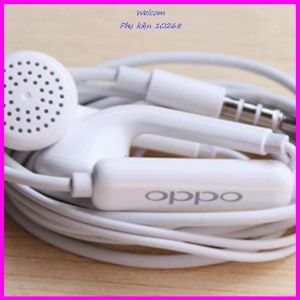 Tai nghe OPPO zin theo máy - Tai Nghe dành cho điện thoại OPPO R9 Loại Tốt Nghe Nhạc Âm Lượng Lớn Không Đau Tai - BH 1 Năm - Happy Shop